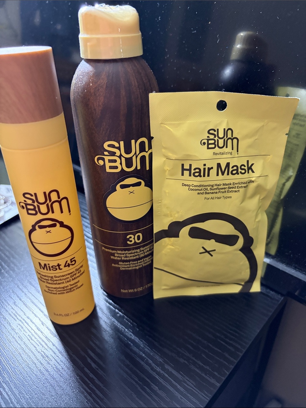 Sun Bum Mask & Sunscreen Spray Set - Yellow